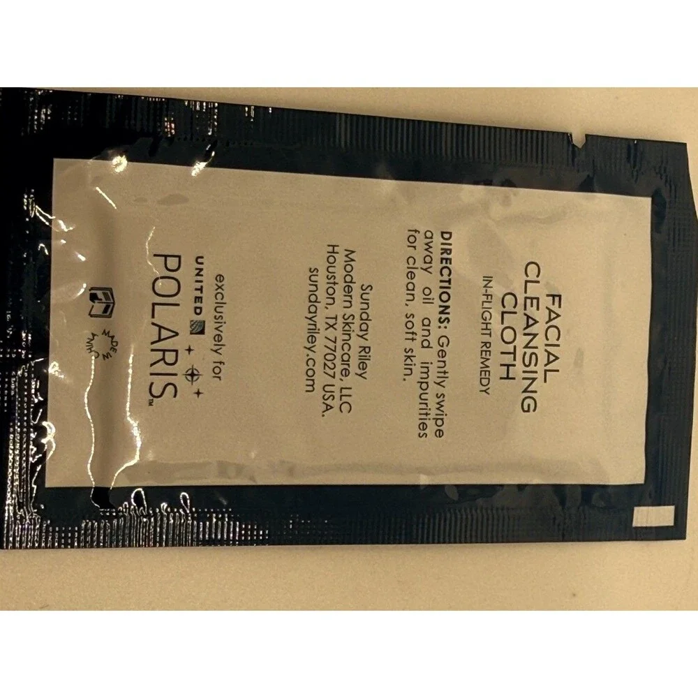5 Sunday Riley In-Flight Remedy Face Cream 2, Hand Cream 2, Cleansing Cloth New